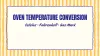 Temperature Conversion for Ovens: Celsius, Fahrenheit, and Gas Mark